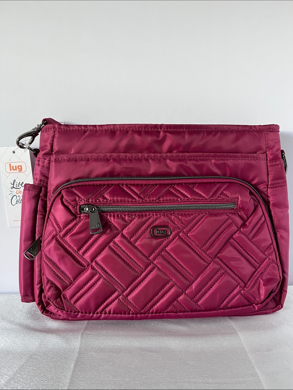 LUG - Shimmy SE Crossbody Bag in Raspberry